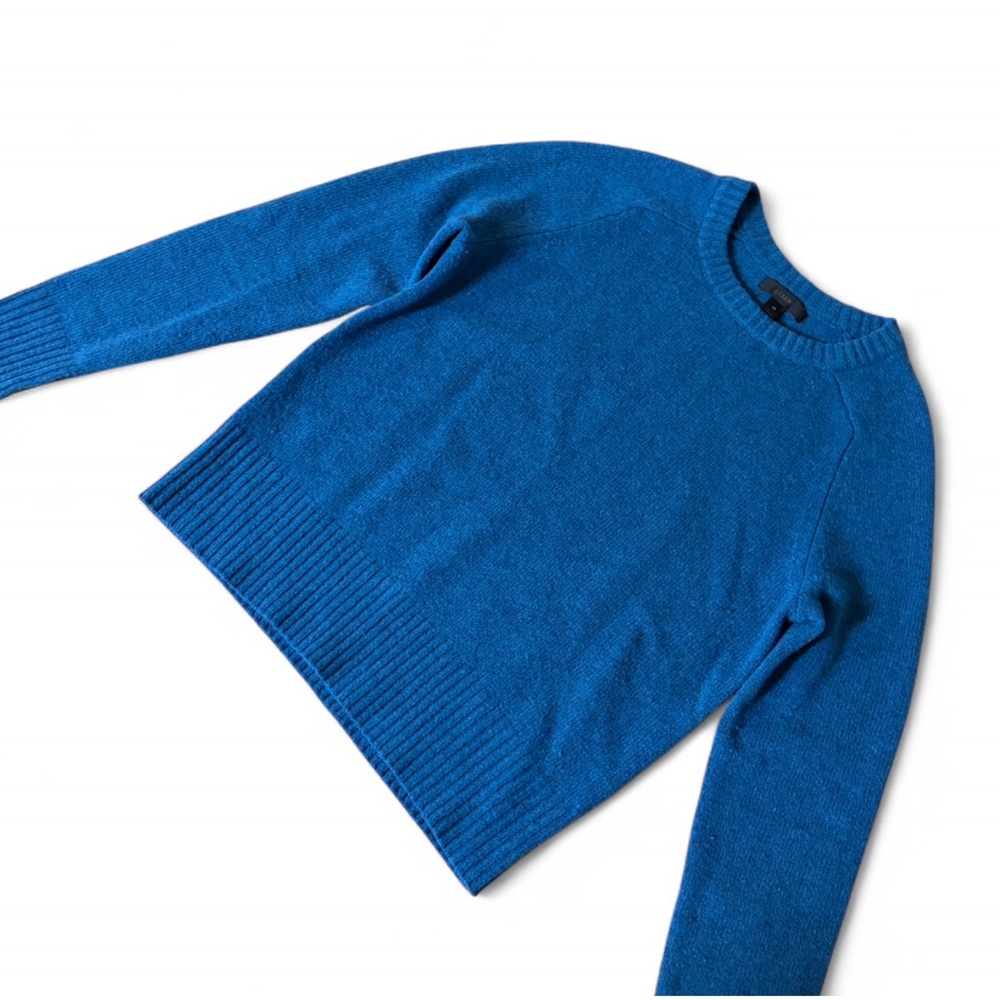 J Crew Blue Wool Lightweight Sweater